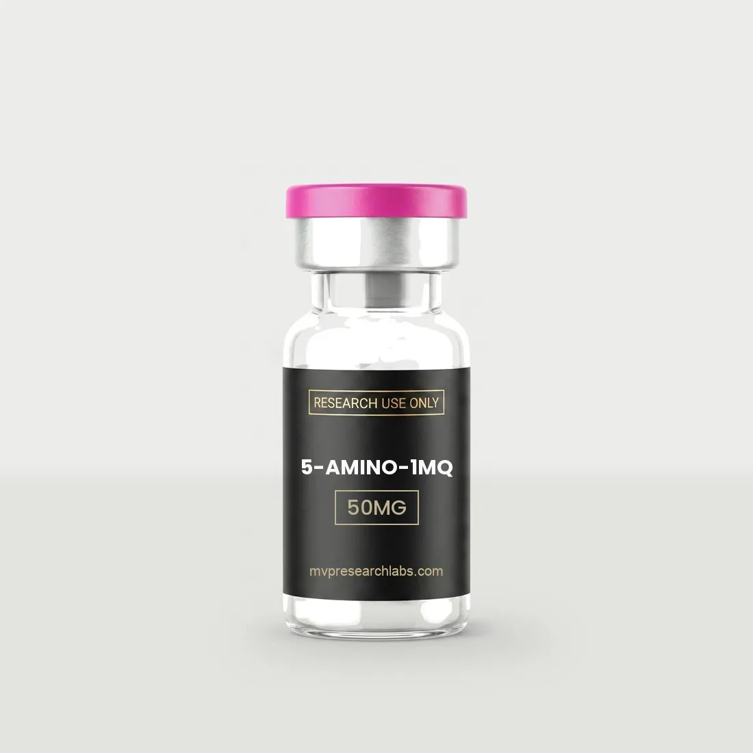 5-Amino-1MQ research peptide vial from MVP Research