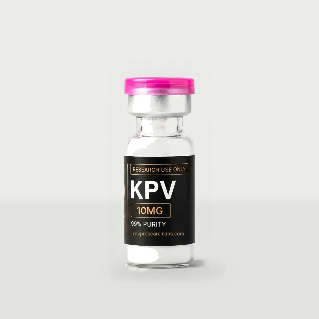 KPV research peptide vial from MVP Research