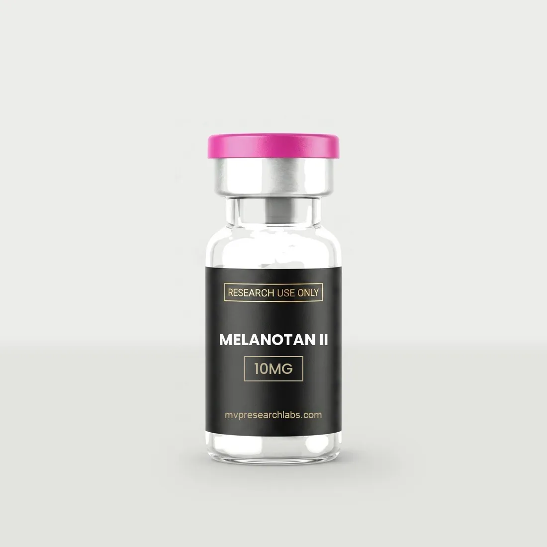 Melanotan II research peptide vial from MVP Research